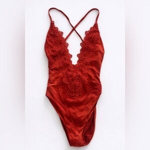 Blue Life Eclipse Plunging One Piece Swimsuit